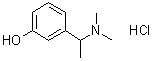 CAS # 5441-61-2, 3-[1-(Dimethylamino)ethyl]phenol hydrochloride, N,N-Dimethyl-1-(3-hydroxyphenyl)-ethylamine hydrochloride, NSC 21223