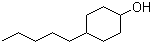 4-戊基环己醇分子结构 (CAS 54410-90-1)
