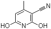 2,6-二羟基-3-氰基-4-甲基吡啶分子结构 (CAS 5444-02-0)