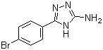 structure of CAS# 54464-13-0, 5-(4-溴苯基)-4H-1,2,4-三唑-3-胺