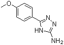 structure of CAS# 54464-14-1, 5-(4-甲氧基苯基)-4H-1,2,4-三唑-3-胺