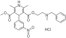 structure of CAS# 54527-84-3, 盐酸尼卡地平