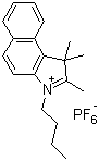 CAS # 545387-09-5, 3-Butyl-1,1,2-trimethyl-1H-benz[e]indolium hexafluorophosphate(1-) (1:1)
