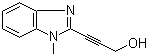 3-(1-甲基-1H-苯并咪唑-2-基)-2-丙炔-1-醇分子结构 (CAS 545421-81-6)