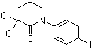 3,3-二氯-1-(4-碘苯基)哌啶-2-酮分子结构 (CAS 545445-10-1)