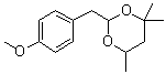 CAS 登录号：5459-92-7, 2-[(4-甲氧基苯基)甲基]-4,4,6-三甲基-1,3-二恶烷