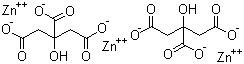 CAS # 546-46-3, Zinc citrate, Trizinc 2-hydroxypropane-1,2,3-tricarboxylate