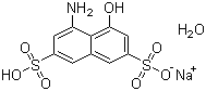 structure of CAS# 5460-09-3, 8-Amino-1-naphthol-3,6-disulfonic acid monosodium salt monohydrate