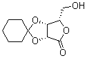 2,3-O-环己基亚基-L-来苏糖酸 gamma-内酯分子结构 (CAS 546141-19-9)