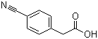 4-氰基苯乙酸分子结构 (CAS 5462-71-5)