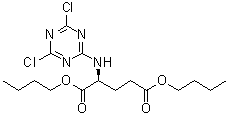 CAS # 5462-78-2, N-(4,6-Dichloro-1,3,5-triazin-2-yl)-L-glutamic acid dibutyl ester