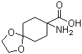 structure of CAS# 54621-18-0, 8-Amino-1,4-dioxaspiro[4.5]decane-8-carboxylic acid