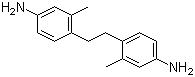 1,2-双(4-氨基-2-甲基苯基)乙烷分子结构 (CAS 54628-21-6)