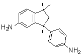 3-(4-氨基苯基)-2,3-二氢-1,1,3-三甲基-1H-茚-5-胺分子结构 (CAS 54628-90-9)