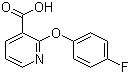 2-(4-氟苯氧基)烟酸分子结构 (CAS 54629-13-9)