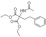 2-乙酰氨基-2-(2-苯基乙基)丙二酸二乙酯分子结构 (CAS 5463-92-3)
