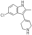 5-氯-2-甲基-3-(1,2,3,6-四氢-4-吡啶基)-1H-吲哚分子结构 (CAS 54635-62-0)