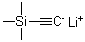 三甲基硅烷基乙炔锂分子结构 (CAS 54655-07-1)