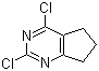 structure of CAS# 5466-43-3, 2,4-Dichloro-5,6-trimethylenepyrimidine
