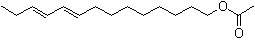 (E,E)-9,11-十四碳二烯-1-醇乙酸酯分子结构 (CAS 54664-98-1)