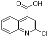 structure of CAS# 5467-57-2, 2-氯喹林-4-羧酸