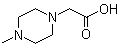 structure of CAS# 54699-92-2, (4-甲基-1-哌嗪基)乙酸