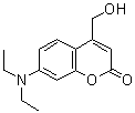 structure of CAS# 54711-38-5, 7-(Diethylamino)-4-(hydroxymethyl)-2H-chromen-2-one