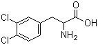 3,4-二氯苯丙氨酸分子结构 (CAS 5472-67-3)