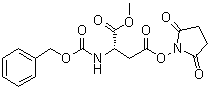 structure of CAS# 54743-84-9, O-(2,5-二氧代-1-吡咯烷基)-4-氧代-N-[(苯基甲氧基)羰基]-L-高丝氨酸甲酯