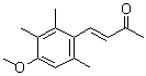 structure of CAS# 54757-47-0, 4-(4-甲氧基-2,3,6-三甲基苯基)丁-3-烯-2-酮