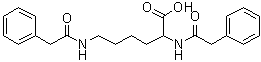 N2,N6-二(苯基乙酰基)赖氨酸分子结构 (CAS 54759-55-6)