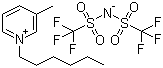 CAS 登录号：547718-92-3, 1-己基-3-甲基吡啶鎓双(三氟甲磺酰基)亚胺盐