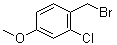 structure of CAS# 54788-17-9, 2-Chloro-4-methoxybenzyl bromide