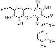 structure of CAS# 548-75-4, Quercetagetin 7-O-beta-D-glucoside