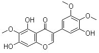structure of CAS# 548-76-5, 野鸢尾黄素