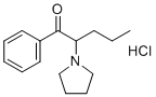 structure of CAS# 5485-65-4, 1-苯基-2-(吡咯烷-1-基)戊烷-1-酮盐酸盐