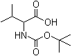 structure of CAS# 54895-12-4, DL-N-(tert-Butoxycarbonyl)valine