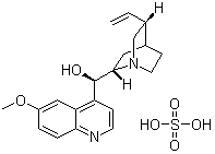 structure of CAS# 549-56-4, Quinine sulfate (1:1) (salt)