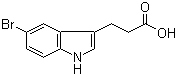 structure of CAS# 54904-23-3, 5-溴-1H-吲哚-3-丙酸