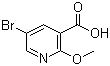 structure of CAS# 54916-66-4, 5-Bromo-2-methoxynicotinic acid