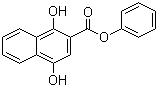 structure of CAS# 54978-55-1, 1,4-二羟基-2-萘甲酸苯酯