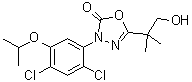 3-[2,4-二氯-5-异丙氧基苯基]-5-(2-羟基-1,1-二甲基乙基)-1,3,4-恶二唑-2(3H)-酮分子结构 (CAS 54996-61-1)