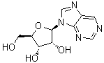 structure of CAS# 550-33-4, 9-beta-D-核糖基-9H-嘌呤