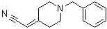 (1-苄基-4-哌啶基亚基)乙腈分子结构 (CAS 55022-82-7)