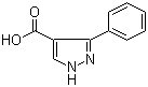 structure of CAS# 5504-65-4, 3-苯基-1H-吡唑-4-甲酸
