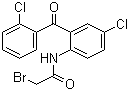 structure of CAS# 5504-92-7, 2-溴-N-[4-氯-2-(2-氯苯甲酰)苯基]乙酰胺
