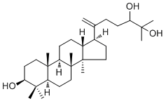 达玛树脂-20(21)-烯-3,24,25-三醇分子结构 (CAS 55050-69-6)