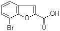 7-溴苯并呋喃-2-甲酸分子结构 (CAS 550998-59-9)