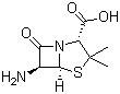 structure of CAS# 551-16-6, 6-氨基青霉烷酸