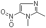 structure of CAS# 551-92-8, 1,2-Dimethyl-5-nitroimidazole